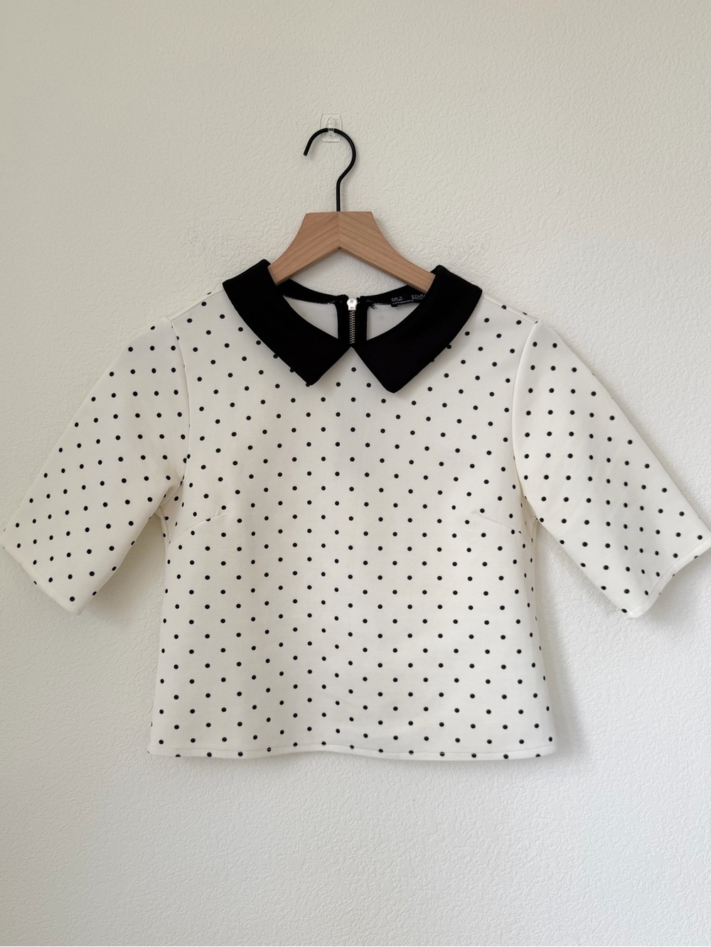 Zara blouse, Polka dot girls M